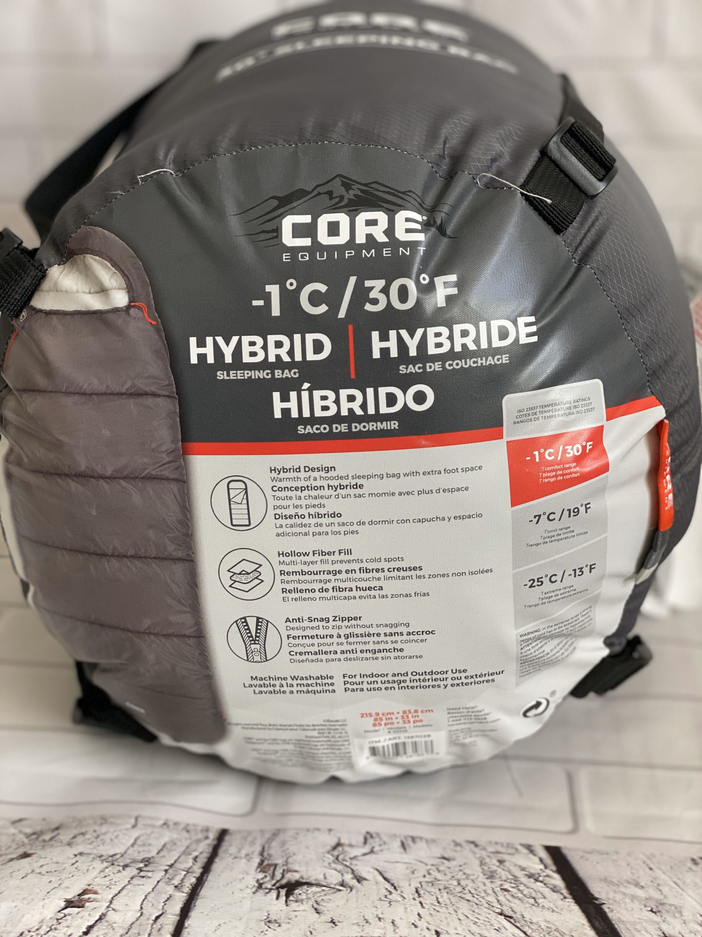 Sleepping Bag 30° F (-1° C). Core Equipment.