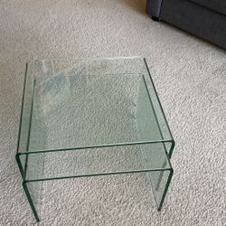 Nested Glass Side Tables