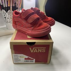 Vans Old School Racing Red 5C Toddler 