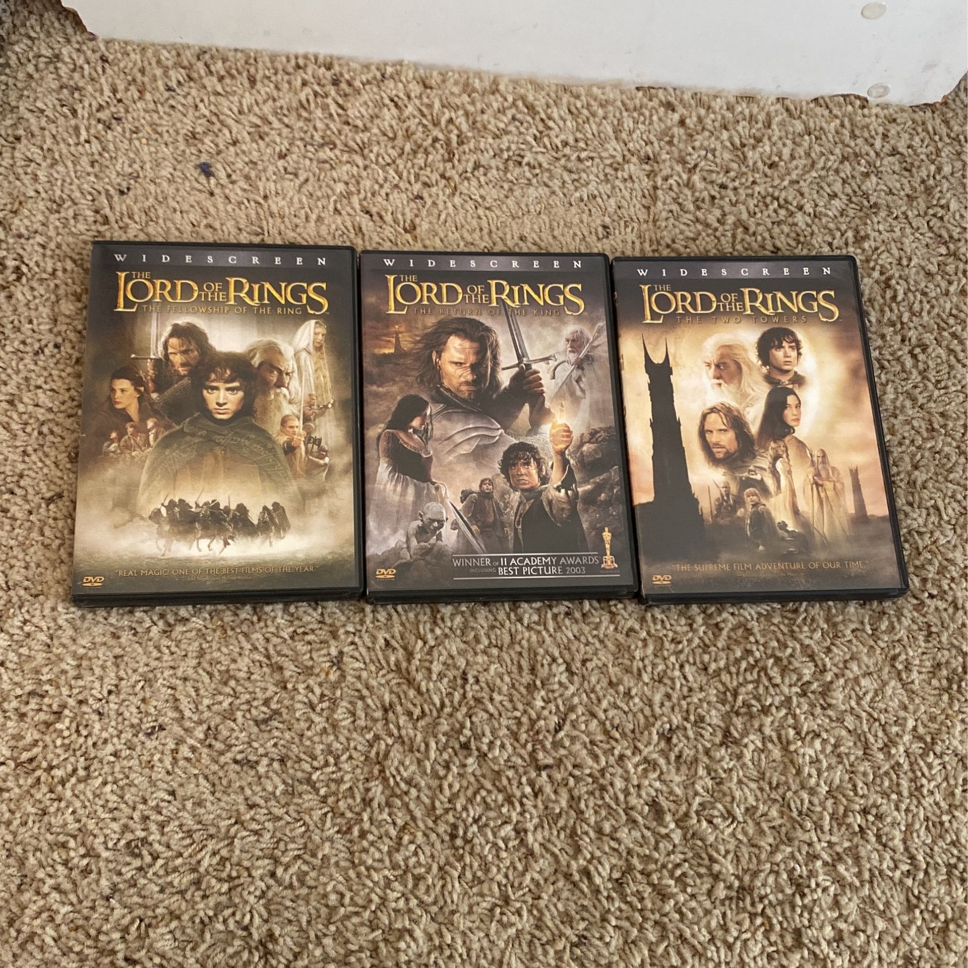 The Lord Of The Rings 3 Movies