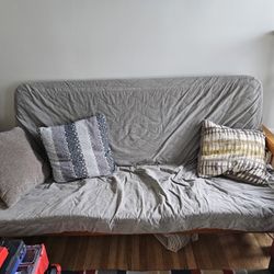 Gray Futon, Queen Size