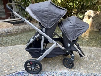 UPPAbaby VISTA Double Toddler Great Condition Baby Infant Stroller, Jordan  (Charcoal Melange/Silver/Black Leather) Gray Grey for Sale in Artesia, CA -  OfferUp
