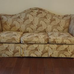 Tan & Beige Couch Sofa