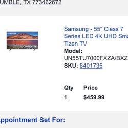 55 Inch Tv Brand New Out The Box Comes With Mount