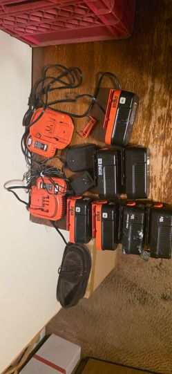 Black & Decker / FireStorm batteries and chargers