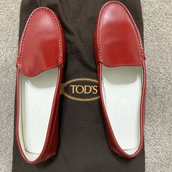 Tod’s Red Loafers