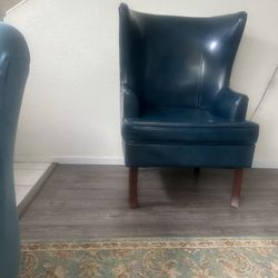 Leather chair set of two