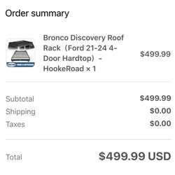 Roof Rack For 2022 Ford Bronco 4 Door