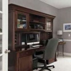 Louise Philippe Collection Desk Credenza With Hutch 