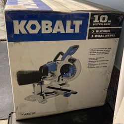 Kobalt 10 In Miter Saw Sliding, Dual Bevel 