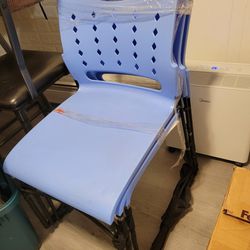 3 Lobby Chairs Blue