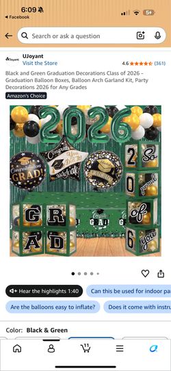 Complete set of graduation decor