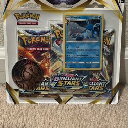 Pokemon Brilliant Stars 3-pack Glaceon