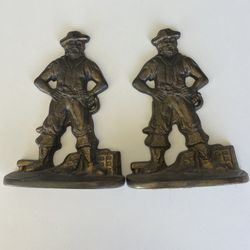 Antique Copper Pirate Bookends