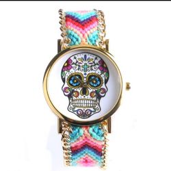 Sugar Skull Boho Watch