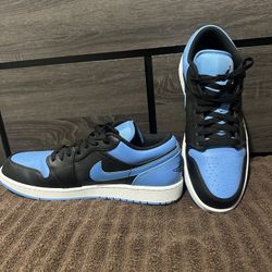 Low Top Black and Blue Jordans 1, Size 12.5, Good condition