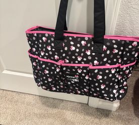 Adorable Minnie Mouse Diaper Bag – Includes Changing Pad & Insulated Bottle Case