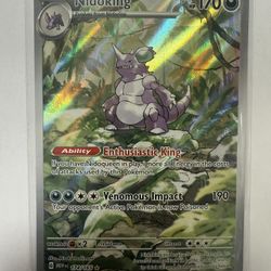 Nidoking 174/165 Illustration Rare Pokemon Card NM