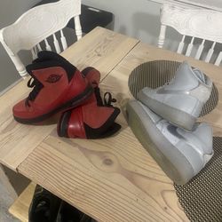 Nike shoes sneakers condition used to pick up only location Orting sizes 10 and 10 1/2 wolf grey Air Force ones and classic Air Jordan