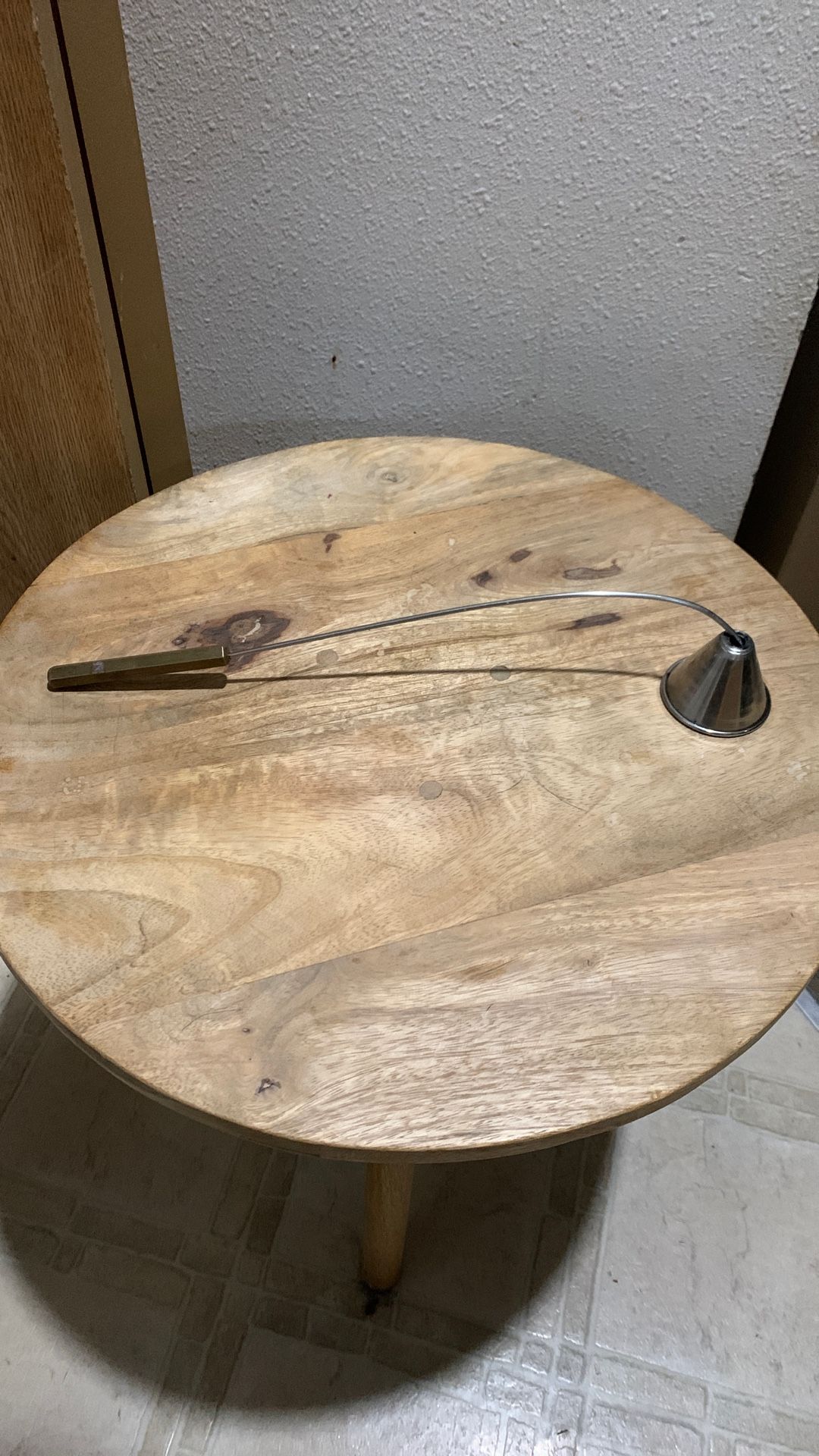 Vintage metal candle snuffer With brass Handle