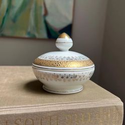 Small Vintage Porcelain Trinket Dish ( firm on price )