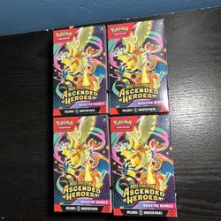 Pokemon Ascended Heroes Booster Bundle - Lot of 4 FACTORY SEALED