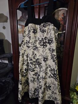 Flower apron dress size 14P(Petite)