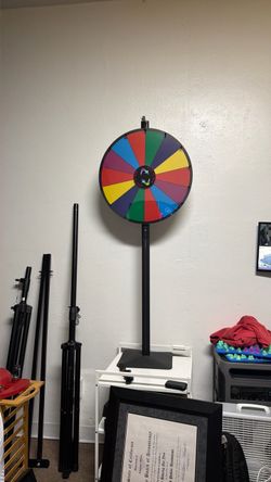 Large Spin-to-Win Prize Wheel with Stand – 24”
