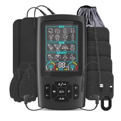 Brandnew TENS & EMS Muscle Stimulator with 28 Modes, Dual Channel Muscle Stimulator Machine with 8PCS Electrode Pads, for Muscle Relief, Shoulder, Nec