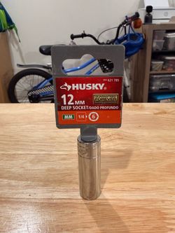 Husky 12mm Deep Socket 1/4 Drive 6-Point