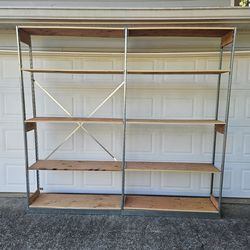 Tall Commercial Grade Shelving Unit With Adjustable Shelves  Garage Basement Warehouse Storage