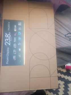 Asus gaming tv and a pro art display monitor