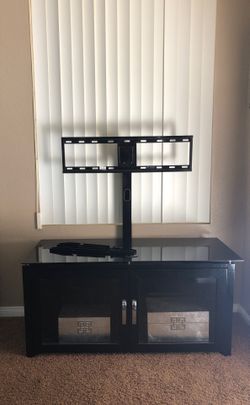 Glass top TV stand