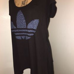 Classic Adidas Asymmetrical Original Trefoil Design Women’s Top