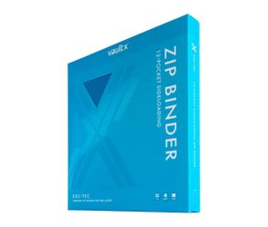 Vault X Neon Blue 12 Pocket Exo-Tec ZIP BINDER - Limited Edition (PRESALE)