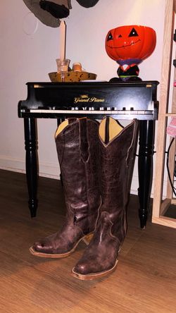 Vintage Leather Cowboy Boots
