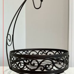 Espresso Metal Fruit or Vegetable Basket with Feet