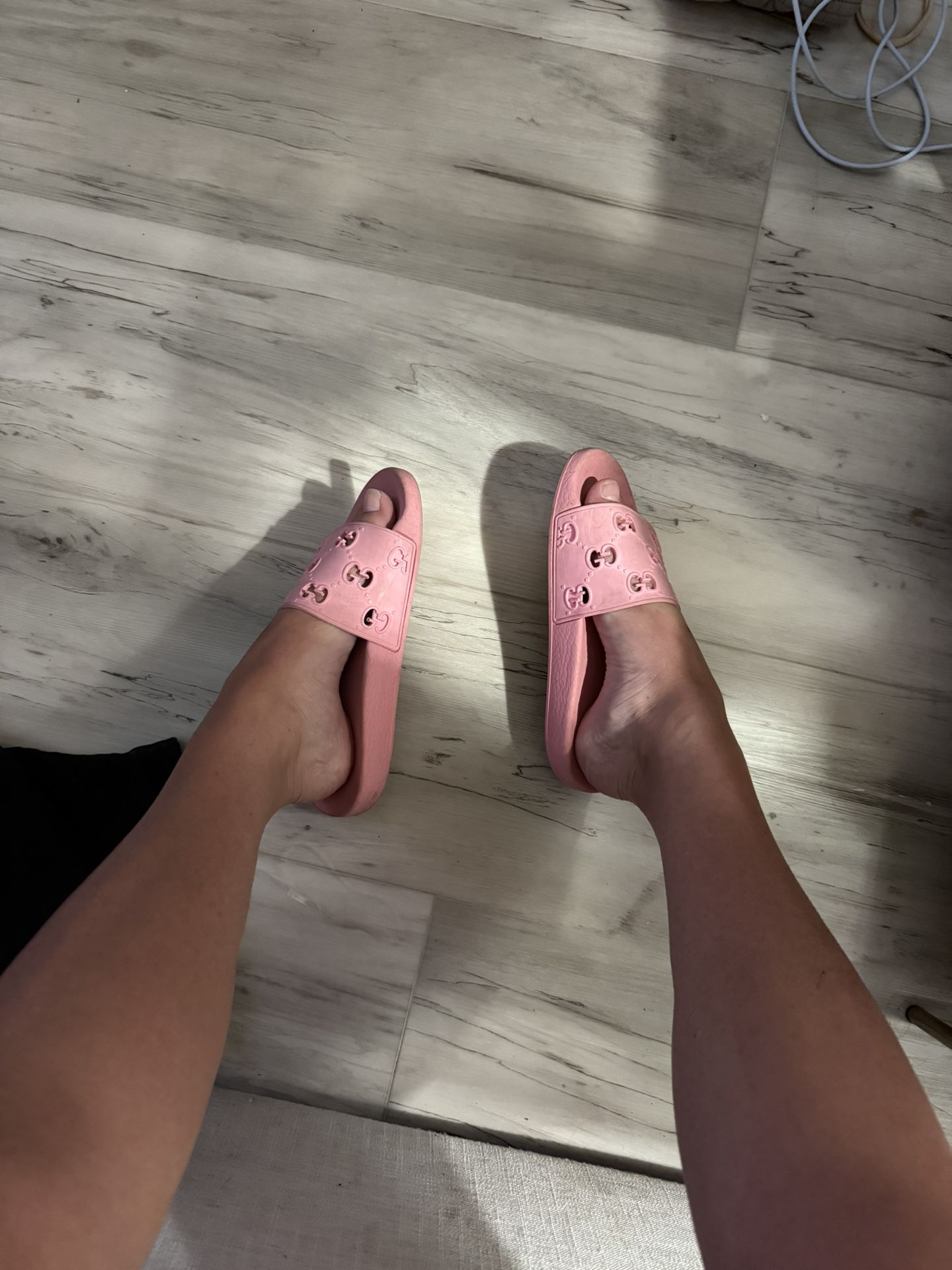 Pink Gucci Slides 6 1/2