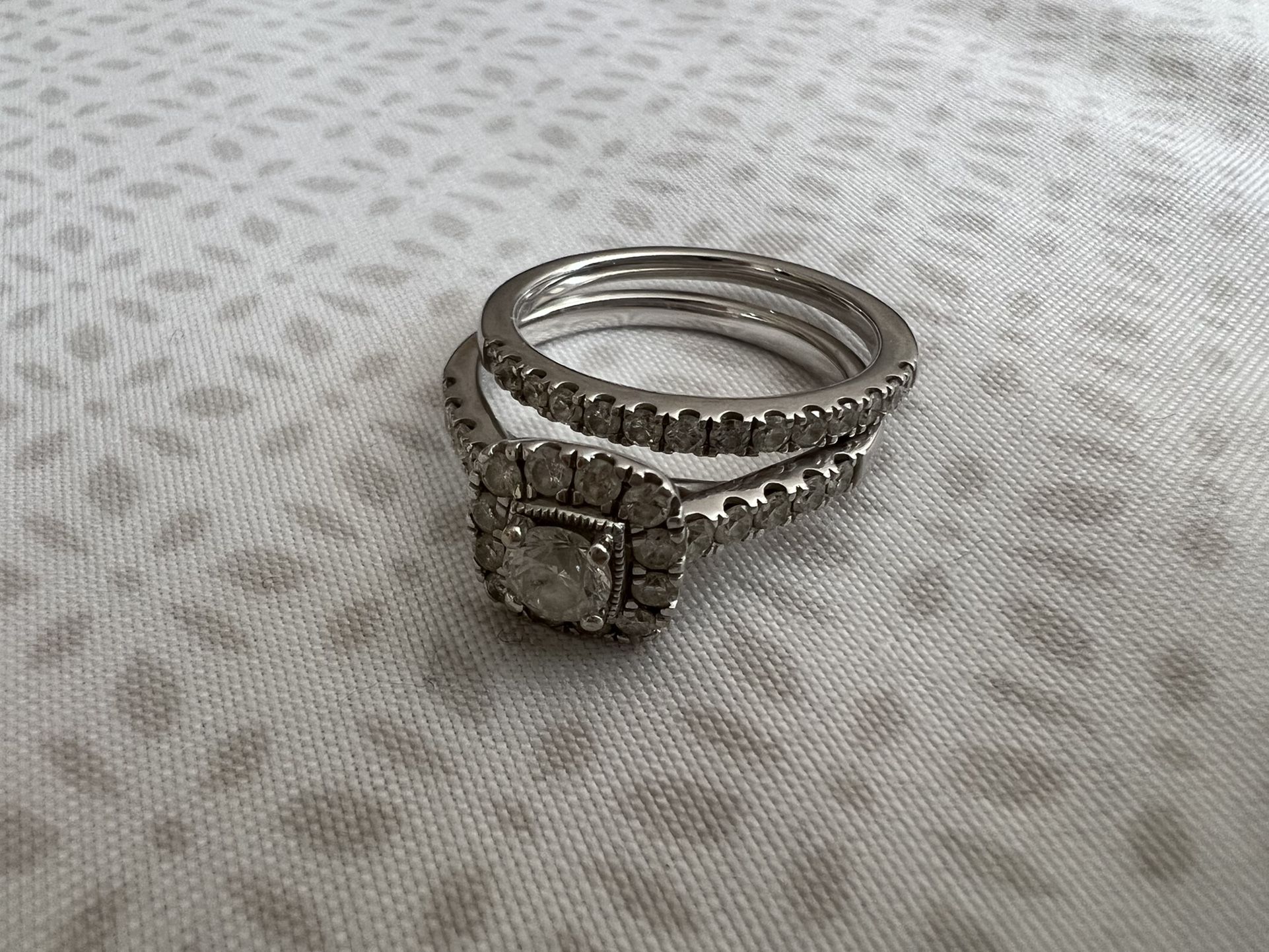 Bridal Set Diomand And White Gold