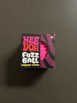 Schylling NeeDoh Fuzz Ball Wonder Waves Pink Squishy Toy