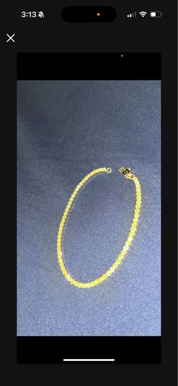 $60 Tennis Bracelet 18k Gold Plated