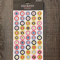 New Multicolored Alphabet Letter Scrapbook Stickers