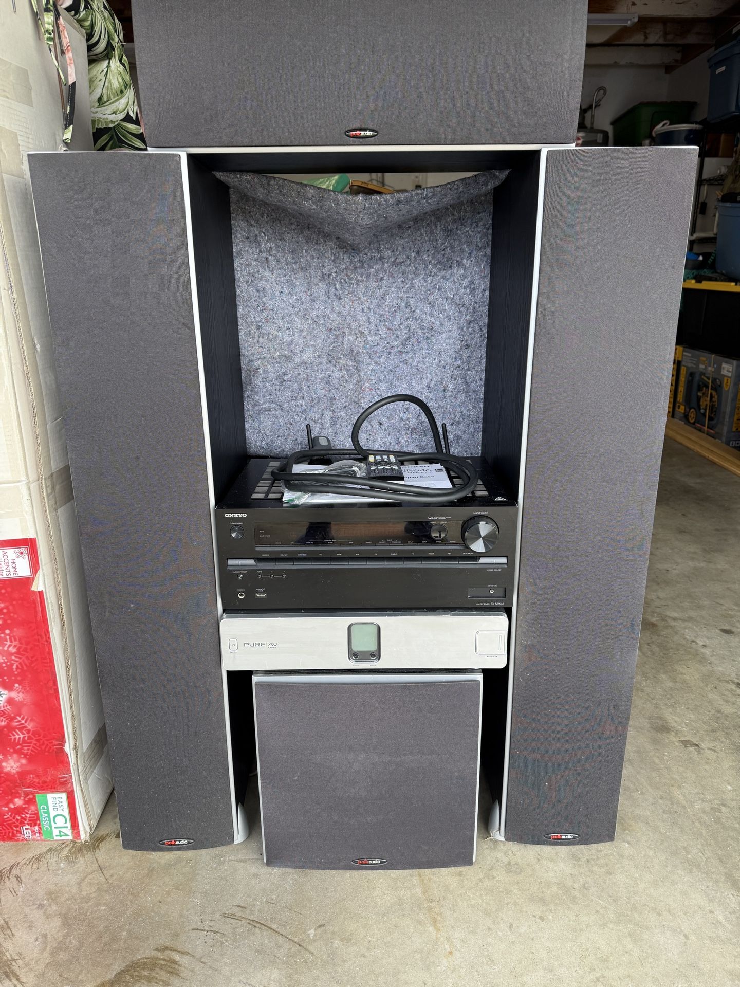 Onkyo TX-NR646 7.2 4k AVR ,Polk Audio Monitor 70 Towers.