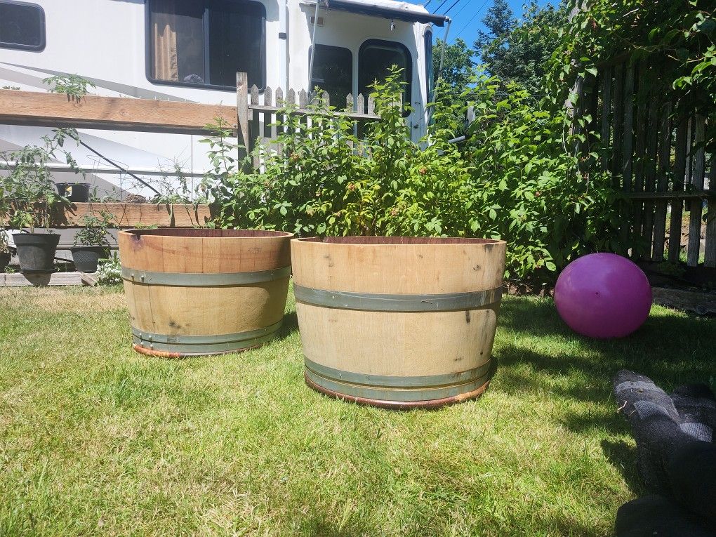 Wine Barrel Halves