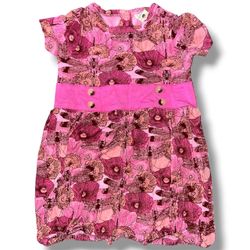 Kate Quinn Bamboo Dragonfly & Poppy Short-Sleeve Bubble Romper (12-18 Months)