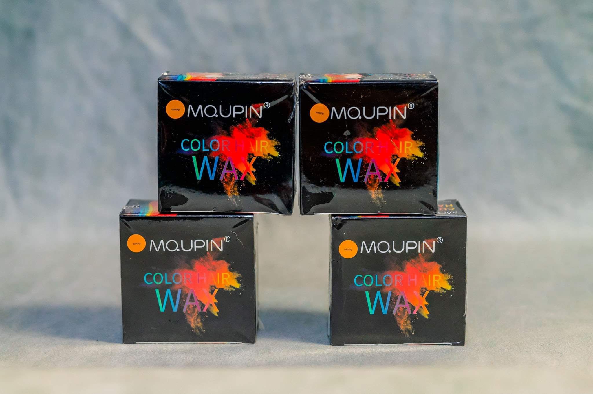 (4x) MQUPIN Temporary Hair Color Wax (Golden), Natural Hair Dye, Washable Hair Paint Wax For Party, DIY,Cosplay,Club,Masquerade, Halloween, Date