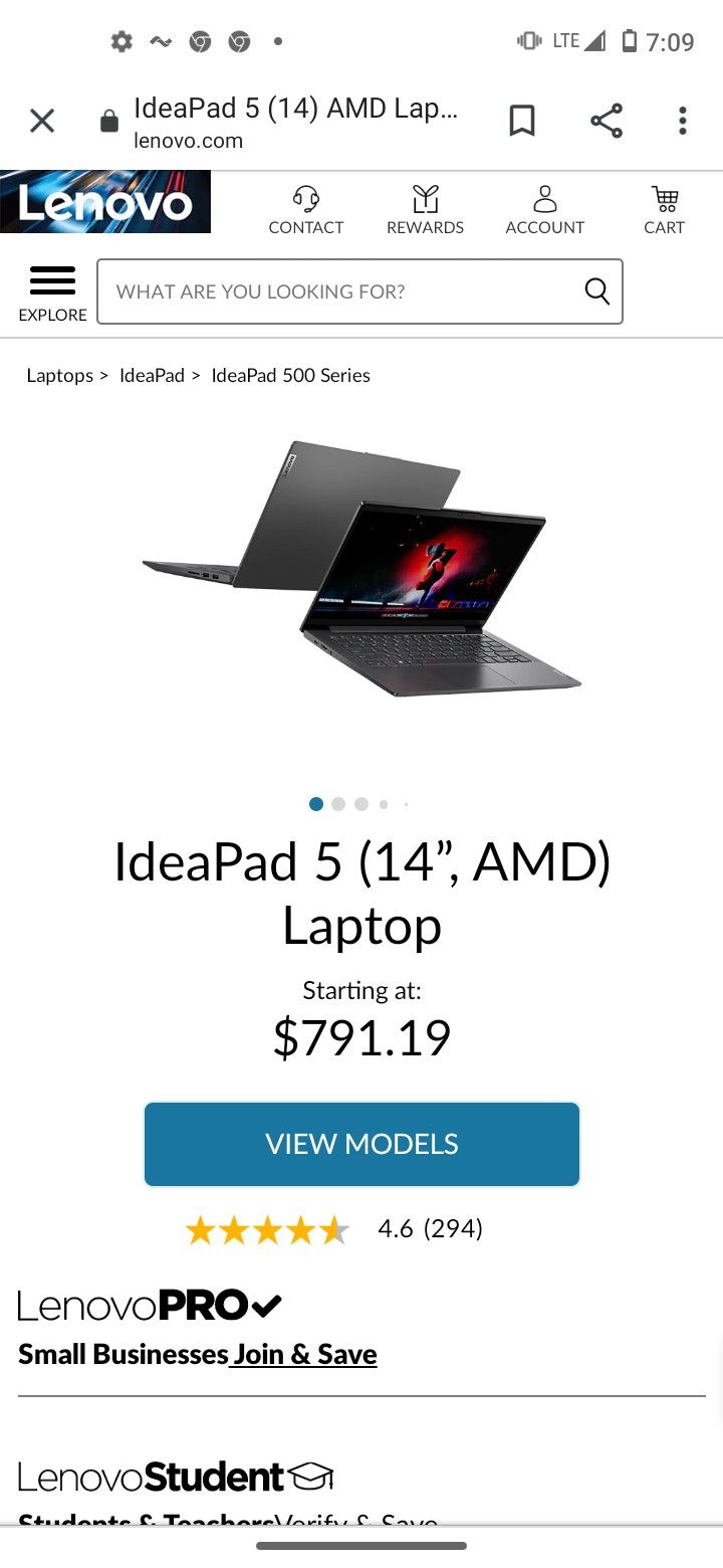 Lenova Touch Screen Laptop