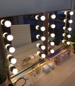 💋💄💡26" x 20" Hollywood Style LED Vanity Mirror with Dimmable Light Bulbs for Makeup Vanity Table Set in Dressing Room💋💄💡 5 Colors Available NEW