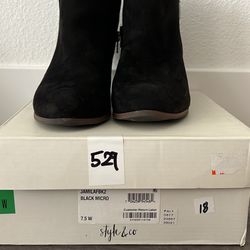 Black Heel Booties 