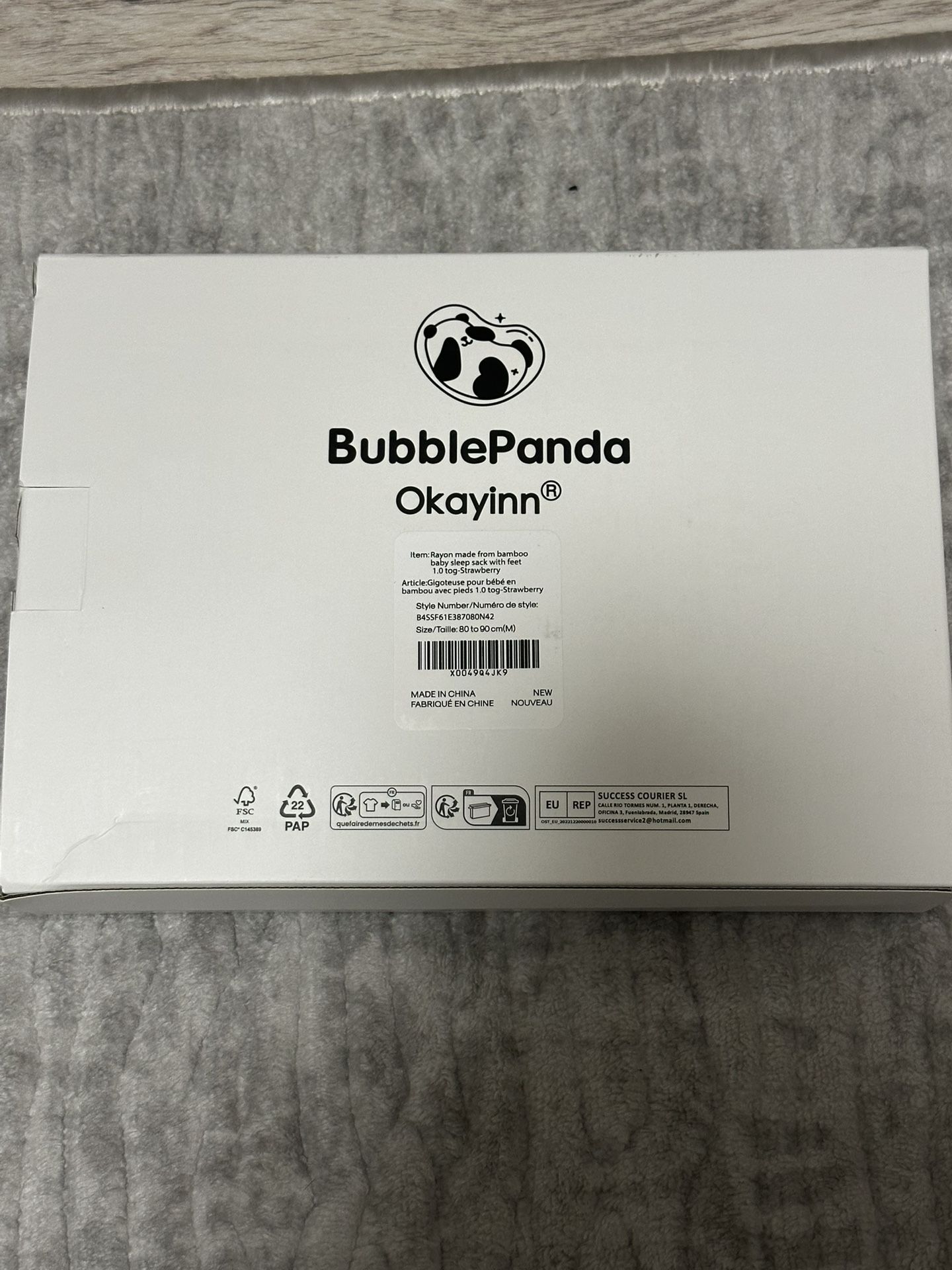 Bubble Panda sleep sack *NEW* Medium